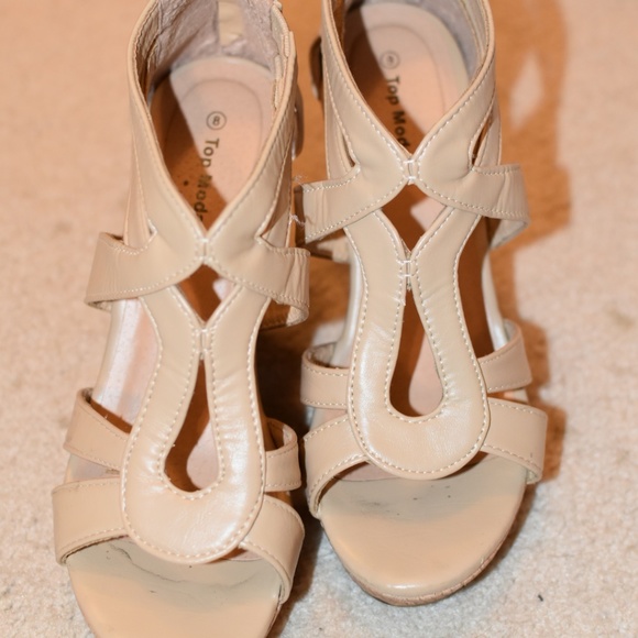 TOP Moda Women's Strappy Open Toe Platform Wedge - Picture 2 of 4